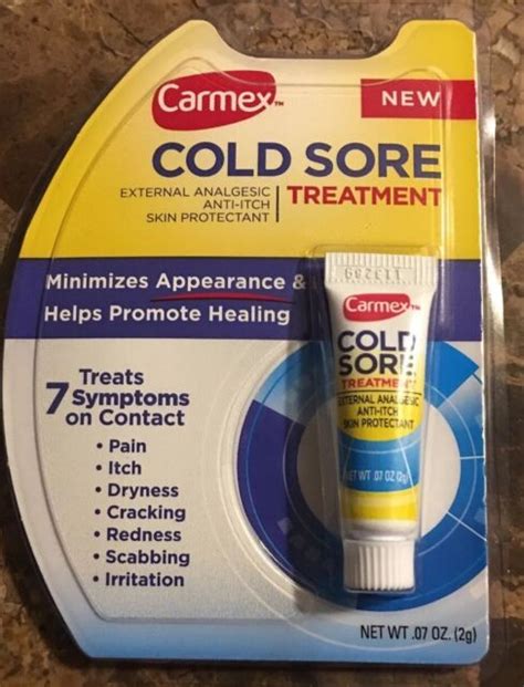 New Carmex Cold Sore Treatment 07 Oz Expires 1018 Ebay