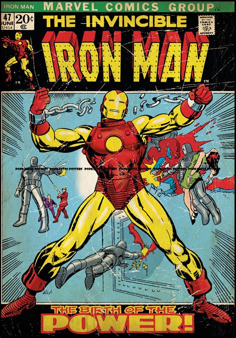 Iron Man Vintage Poster The Vintages