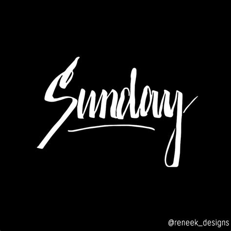 Sunday Typography