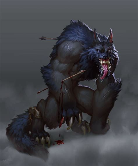 Artstation Werewolf Dude Anthony Star Werewolf Art Werewolf