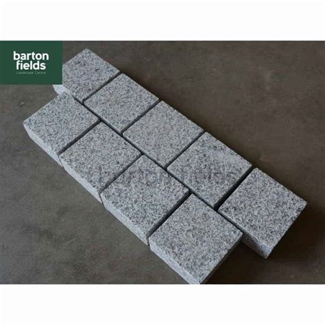 Natural Granite Sawn Cobble Setts Emperor Silver 100x100x50mm