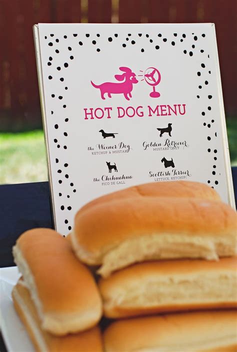 Puppy Party Food Hot Dog Menu Printable Party Designs By Itsy Belle