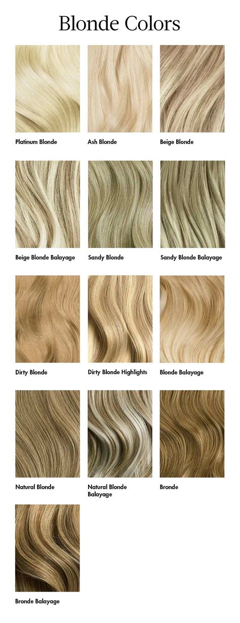 Use This Blonde Hair Color Chart To Find Your Best Shade By Loréal