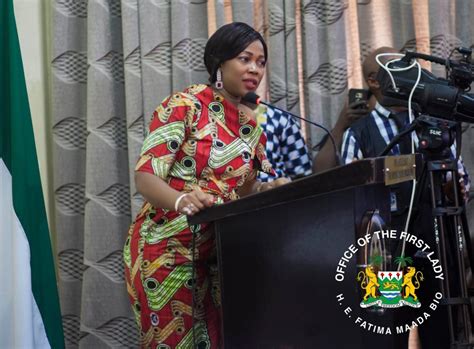 first lady bio creates safe space to discuss report sexual offences in sierra leone the fatu