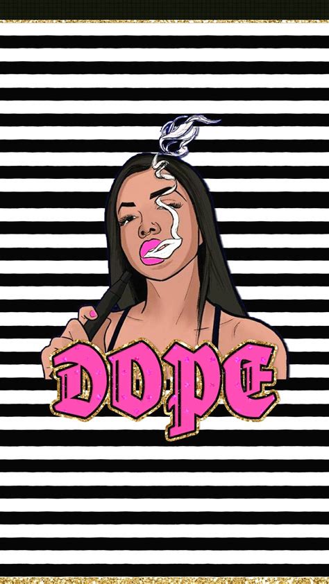 Dope Girl Cartoon Wallpapers On Wallpaperdog