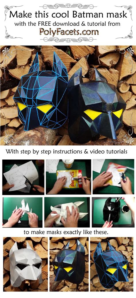 Make Your Own Superhero Sensory Lights Cardboard Mask Batman Mask