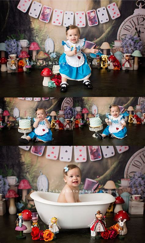 Alice In Wonderland Cake Smash Alice In Wonderland Tea Party Birthday