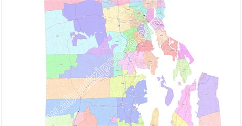 Rhode Island Zip Code Map