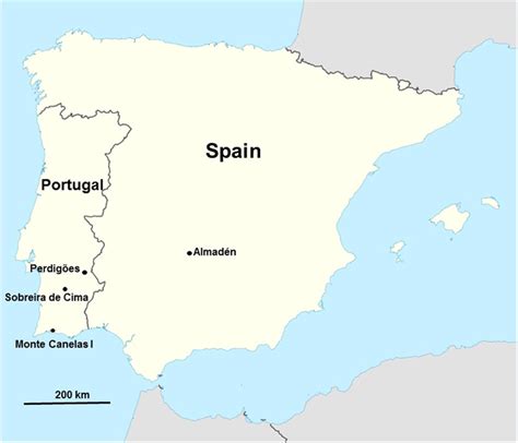 Iberian Peninsula On World Map