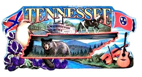 Tennessee State Welcome Sign Artwood Fridge Magnet Collectable Novelty