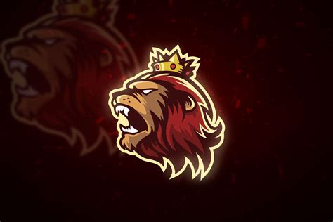 King Lion Mascot And Esport Logo Logo Design Art Logo Sketches Game
