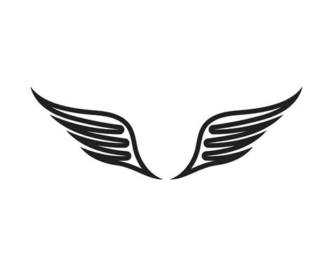 Wing Black Logo Template Vector Illustration Design Vector 597315