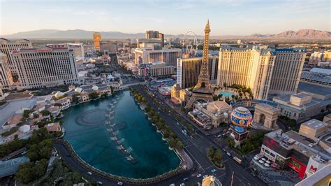 Las Vegas Strip Aerial Day To Night Sunset Stock Footage Sbv 315441886