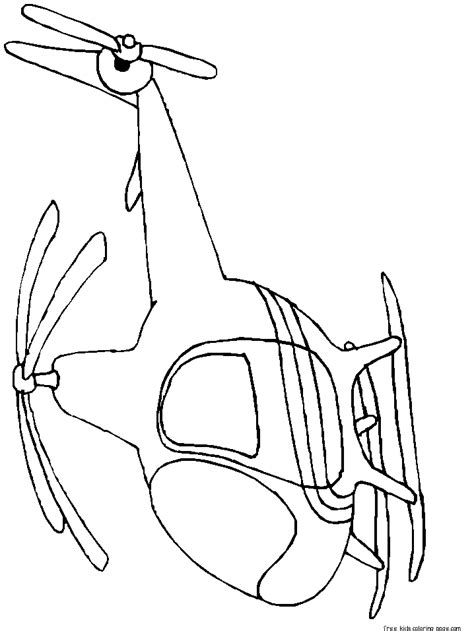 We can see that if the children are coloring the plane, then it is very happy. printable helicopter coloring pages for kidsFree Printable ...