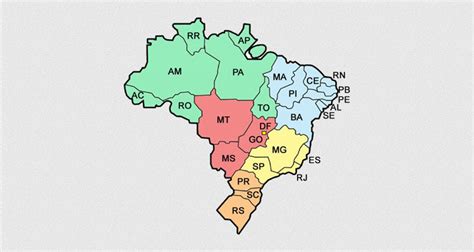 Siglas Dos Estados Brasileiros Quais São As Siglas Escola Educação
