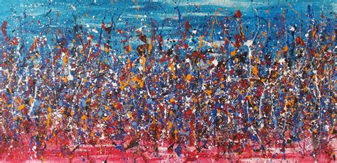 Jackson Pollock Style Acrylic Painting O Painting By My