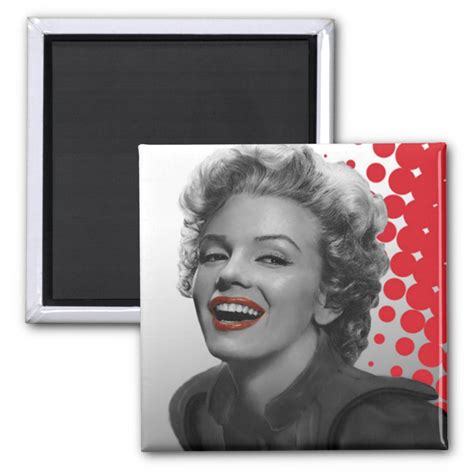 Red Dots Marilyn Magnet Zazzle