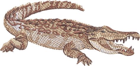 Embroidery Design Outback Crocodile 3 Sizes