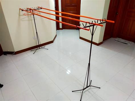 Bamboo Poles And Holders For Laundry Urgent Seller Furniture Home
