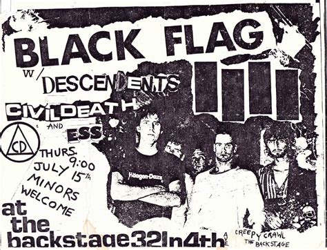 Black Flag Black Flag Flyer Concert Posters