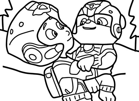 Ryder And Rubble Coloring Page Download Print Or Color Online For Free
