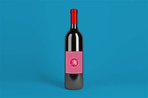 You can paste your label with any shape you want and use metallic layer as a perfect finish. Wine Bottle Mockup Free PSD | Download Mockup