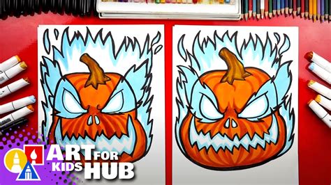 How To Draw A Scary Jack O Lantern Art For Kids Hub Season 4