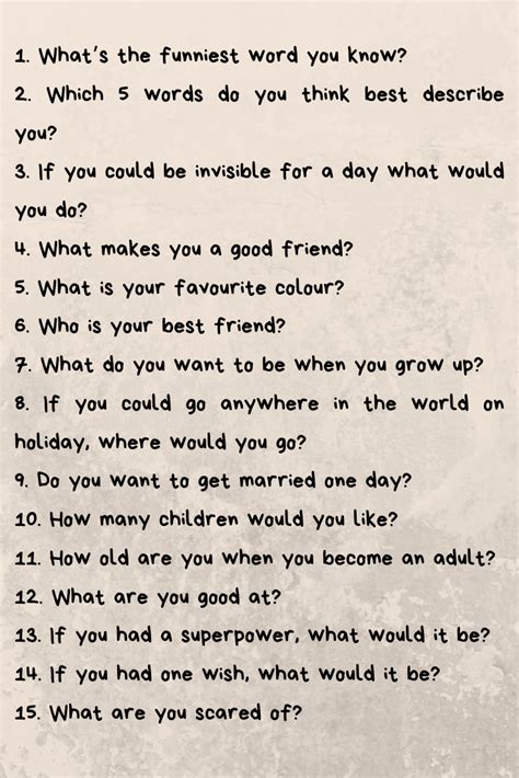 Fun Questions To Ask Your Kids Lellalee