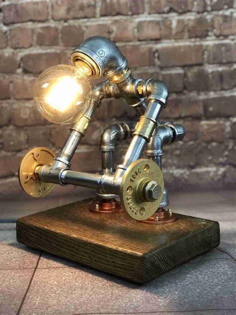 ‘the Beast Weightlifter Steampunk Lamp Pipe Lamp Sports Lamp