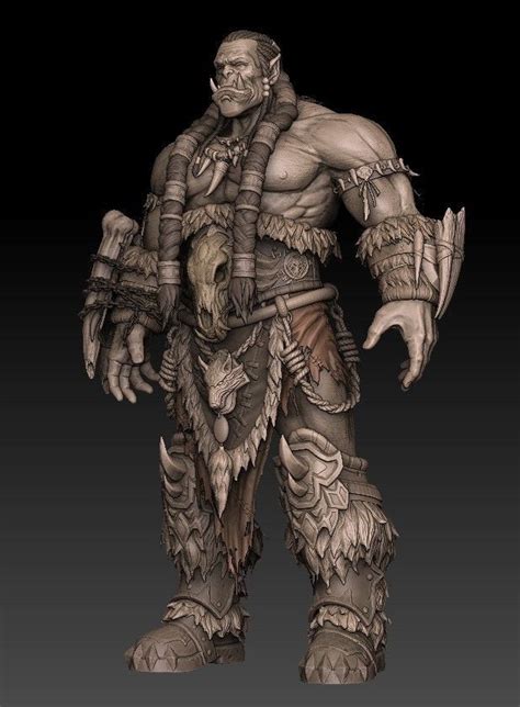 Orc Warrior Fantasy Warrior Character Concept Character Art