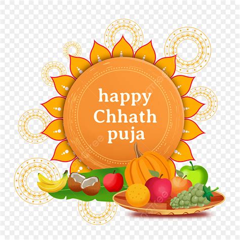 Happy Chhath Puja White Transparent Happy Chhath Puja Vegetable And