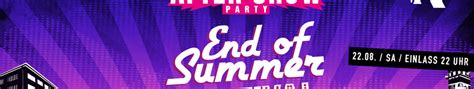 Party End Of Summer Festival Aftershowparty Kantine 26 Live
