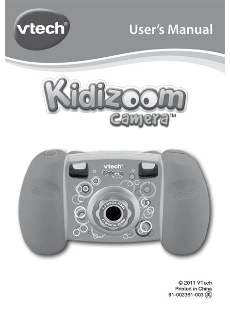 Vtech Kidizoom Camera User Manual Pdf Download Manualslib