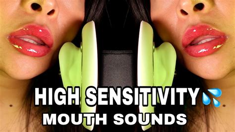 ASMR Sensitive Mouth Sounds With Lip Gloss Application YouTube