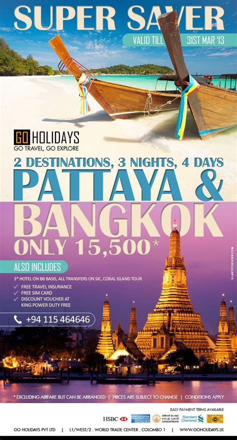 Pattaya And Bangkok Tour Packages Viajes