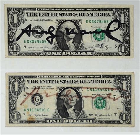 Two Signed Dollar Bills By Andy Warhol On Artnet Auctions