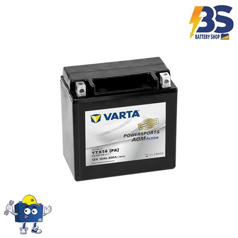 Battery Shop Varta YTX14 4 AGM 12V 12Ah 200A