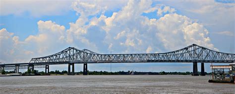 Mississippi River Bridge In New Orleans Water Under The Bridge River