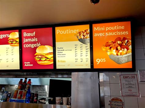 This list is your starting point! Canada has a cheap fast-food chain famous for its poutine ...