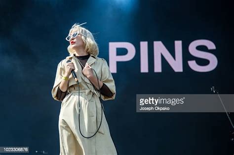 Faith Vern Of Pins Perform On Stage On Day 2 Of Victorious Festival