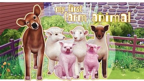 Ks My First Farm Animal Sims 4 Pets Sims 4 Pets Mod Sims Pets