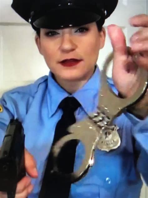 Put Your Hands Behind Your Back Female Cop Correctional Officer Female Supremacy Handcuff