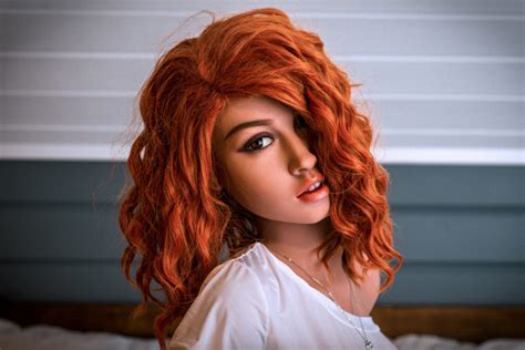 auburn 157cm red head sex doll silicon wives