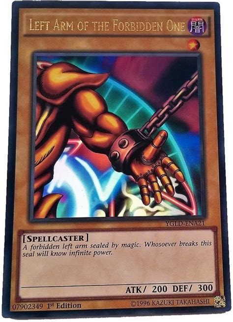 Hobbies Yu Gi Oh Exodia The Forbidden One Complete Five Card Set