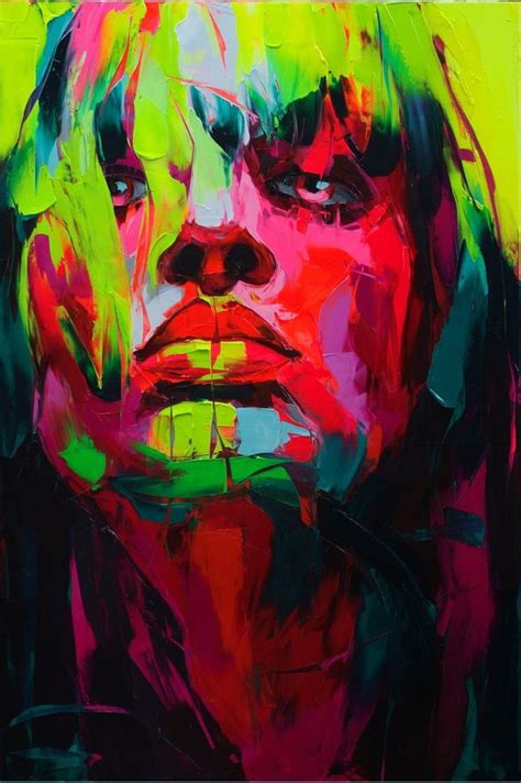 Download Wallpaper Paintings Multicolor Francoise Nielly Portraits 488