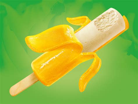 Banana Ice Cream In Jelly Behance