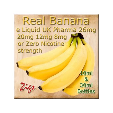 Banana Flavoured Vaping E Liquid Made In The Uk