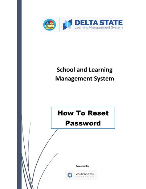 How To Reset Password Delta State Learning Management System