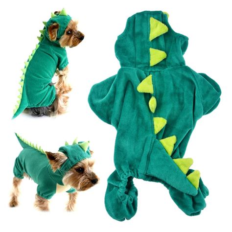 Cute Dinosaur Halloween Party Dog Costume Pet Clothes Winter Coat Puppy