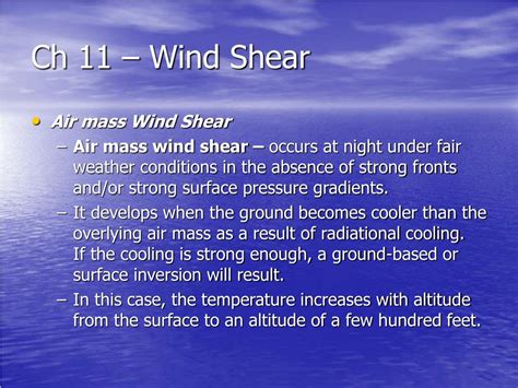 Ppt Ch 11 Wind Shear Powerpoint Presentation Free Download Id